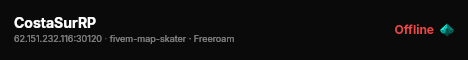 CostaSurRP live status badge