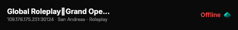 Global Roleplay│Grand Opening Soon│Competitive│Roleplay│Medium Economy│Leaderboards│No Cheating live status badge