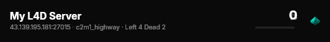 My L4D Server live status badge