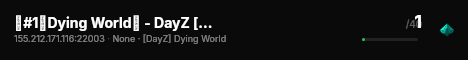 █#1█Dying World█ - DayZ [RUS] https://vk.ru/unitdayz live status badge