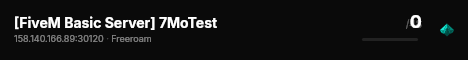 [FiveM Basic Server] 7MoTest live status badge