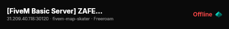 [FiveM Basic Server] ZAFES Dev live status badge