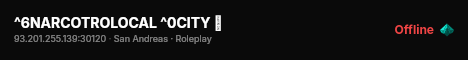 ^6NARCOTROLOCAL ^0CITY 🍁 live status badge
