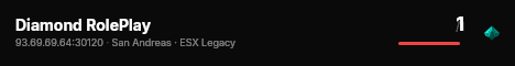 Diamond RolePlay live status badge