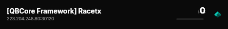 [QBCore Framework] Racetx live status badge