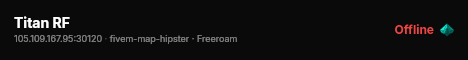 Titan RF live status badge