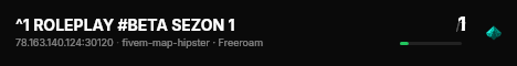 ^1 ROLEPLAY #BETA SEZON 1 live status badge