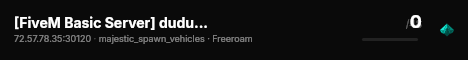 [FiveM Basic Server] dudulchik live status badge