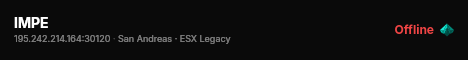 IMPE live status badge
