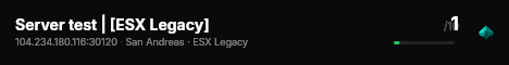 Server test | [ESX Legacy] live status badge