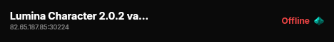Lumina Character 2.0.2 validation live status badge