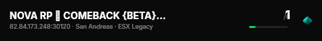 NOVA RP ➟ COMEBACK {BETA} | ITA live status badge
