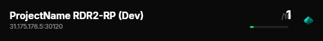 ProjectName RDR2-RP (Dev) live status badge