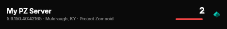 My PZ Server live status badge