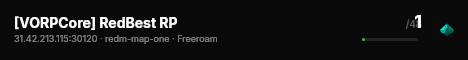 [VORPCore] RedBest RP live status badge