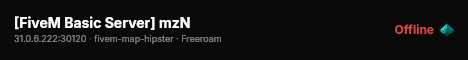 [FiveM Basic Server] mzN live status badge