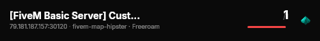 [FiveM Basic Server] Custom Server live status badge