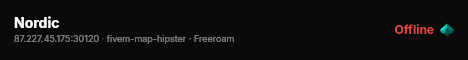 Nordic live status badge
