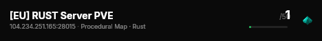 RUST Server live status badge