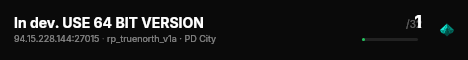 In dev. USE 64 BIT VERSION live status badge