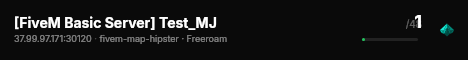 [FiveM Basic Server] Test_MJ live status badge