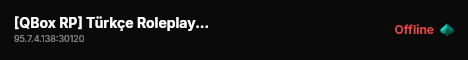 [QBox RP] Türkçe Roleplay Sunucusu live status badge