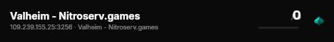 Valheim - Nitroserv.games live status badge