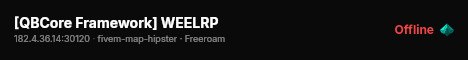 [QBCore Framework] WEELRP live status badge