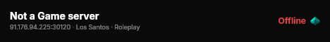 Not a Game server live status badge