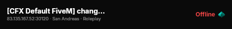 [CFX Default FiveM] change-me live status badge