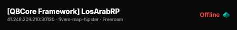 [QBCore Framework] LosArabRP live status badge