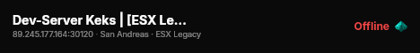 Dev-Server Keks | [ESX Legacy] live status badge