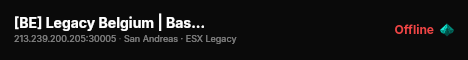 [BE] Legacy Belgium | Base Test live status badge