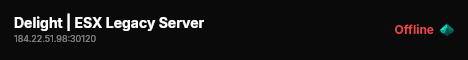 Delight | ESX Legacy Server live status badge