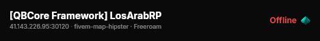 [QBCore Framework] LosArabRP live status badge