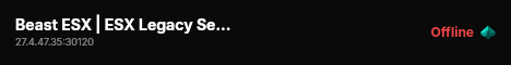Beast ESX | ESX Legacy Server live status badge