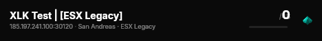 XLK Test | [ESX Legacy] live status badge