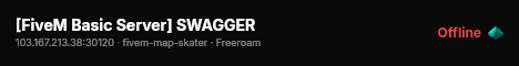 [FiveM Basic Server] SWAGGER live status badge