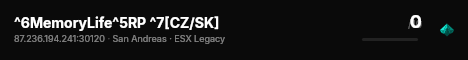^6MemoryLife^5RP ^7[CZ/SK] live status badge