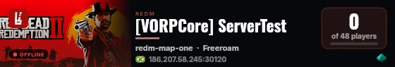 [VORPCore] ServerTest live status badge