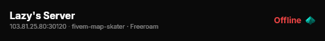 Lazy's Server live status badge