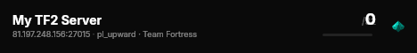 My TF2 Server live status badge