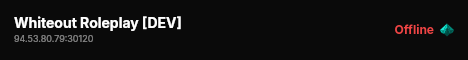 Whiteout Roleplay [DEV] live status badge