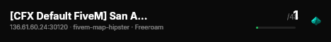 [CFX Default FiveM] San Andreas Network live status badge