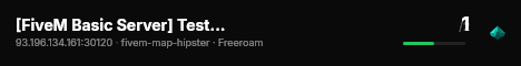 [FiveM Basic Server] Test Server live status badge