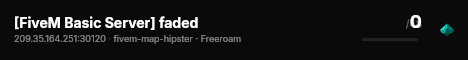 [FiveM Basic Server] faded live status badge