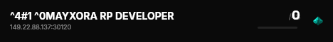 ^4#1 ^0MAYXORA RP DEVELOPER live status badge