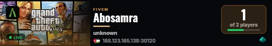 Abosamra live status badge