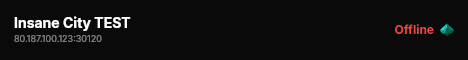 Insane City TEST live status badge