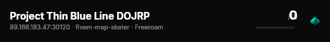 Project Thin Blue Line DOJRP live status badge